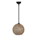 Chandelier on a string JUTE 1xE27/60W/230V brown