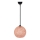 Chandelier on a string JUTE 1xE27/60W/230V pink