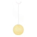Chandelier on a string JUTE 1xE27/60W/230V yellow