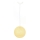 Chandelier on a string JUTE 1xE27/60W/230V yellow