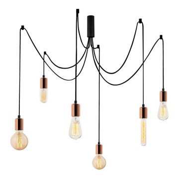 Chandelier on a string KABLUNI 6xE27/100W/230V spider
