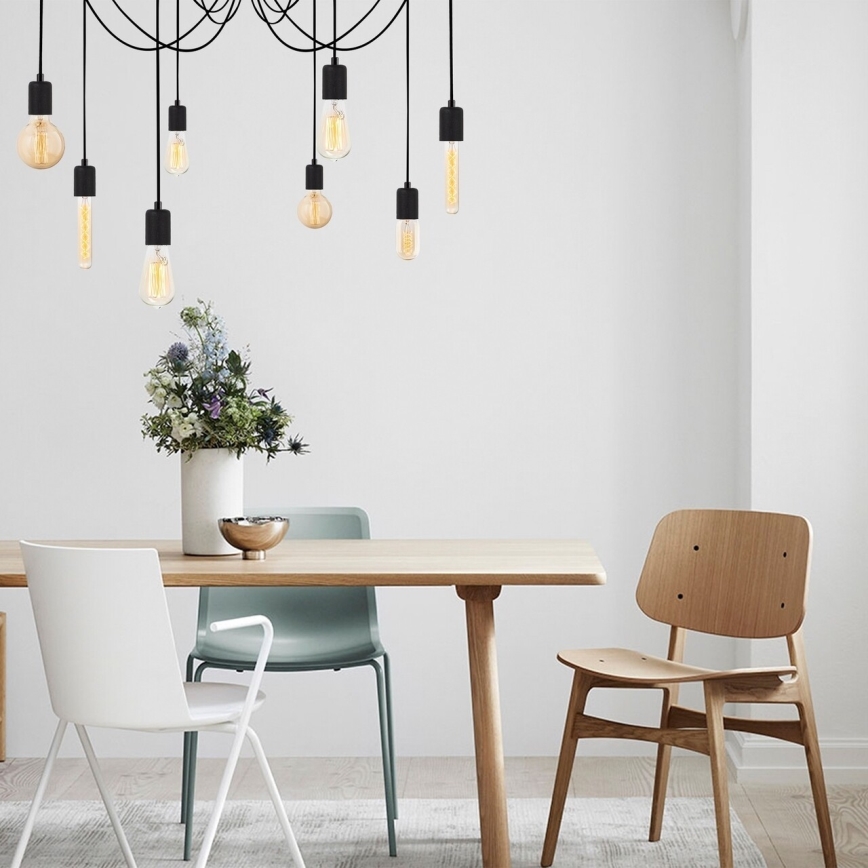 Chandelier on a string KABLUNI 8xE27/100W/230V spider