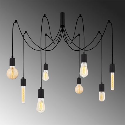 Chandelier on a string KABLUNI 8xE27/100W/230V spider