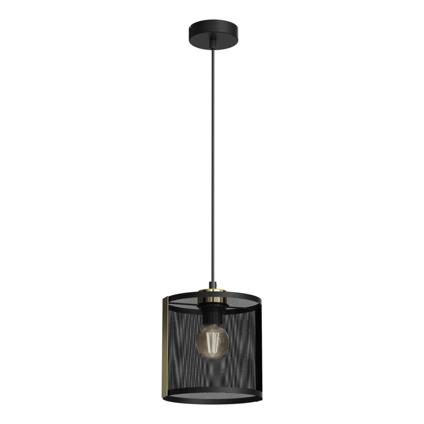 Chandelier on a string KAGA 1xE27/60W/230V black/golden