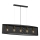 Chandelier on a string KAGA 5xE27/60W/230V black/golden