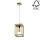 Chandelier on a string KAGO 1xE27/60W/230V matte oak - FSC certified