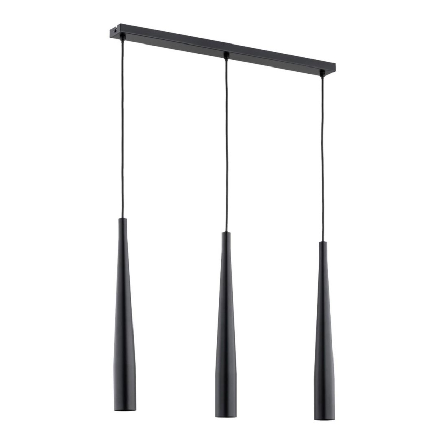 Chandelier on a string KALINI 3xGU10/40W/230V black