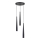 Chandelier on a string KALINI 3xGU10/40W/230V d. 30 cm black