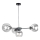 Chandelier on a string KALIOPE 4xE27/60W/230V black/clear
