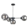 Chandelier on a string KALIOPE 4xE27/60W/230V black/smoky black