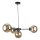 Chandelier on a string KALIOPE II 4xE14/50W/230V black/smoky beige