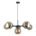 Chandelier on a string KALIOPE II 6xE14/50W/230V black/smoky beige