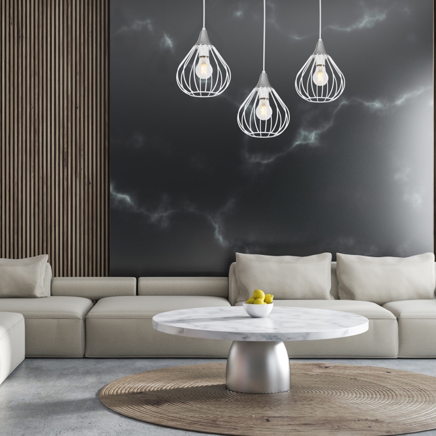 Chandelier on a string KANE 3xE27/60W/230V