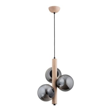 Chandelier on a string KANET 3xE14/40W/230V beige/grey