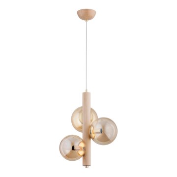 Chandelier on a string KANET 3xE14/40W/230V beige