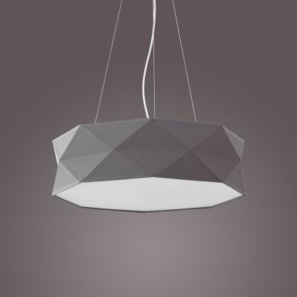 Chandelier on a string KANTOOR 1xE27/15W/230V grey