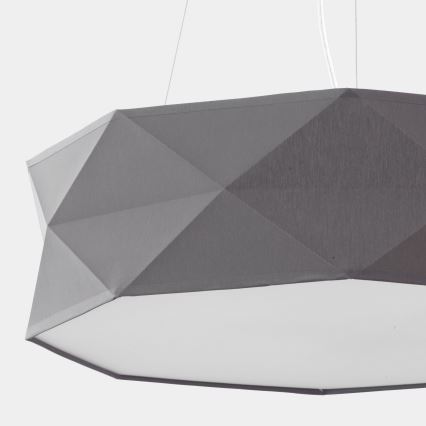 Chandelier on a string KANTOOR 1xE27/15W/230V grey