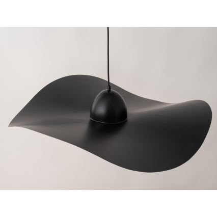 Chandelier on a string KAPELLO 1xE27/60W/230V d. 76 cm black/gold