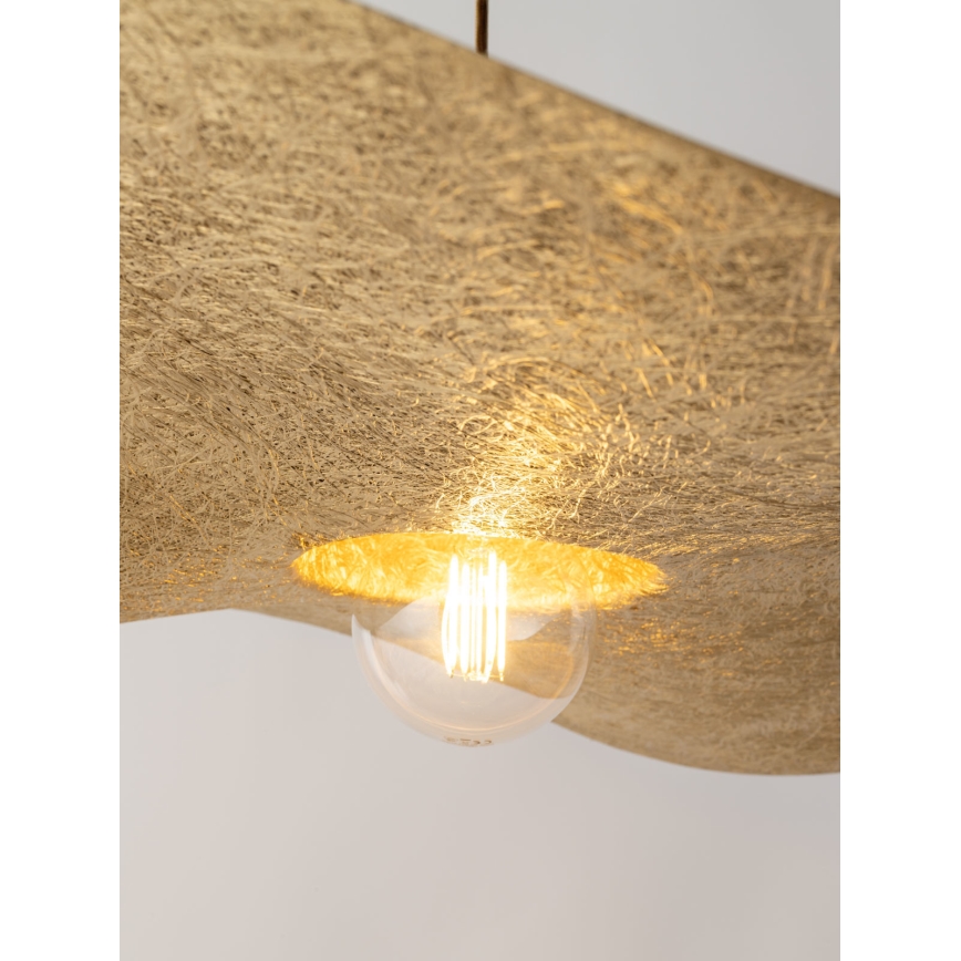 Chandelier on a string KAPELLO 1xE27/60W/230V d. 76 cm black/gold
