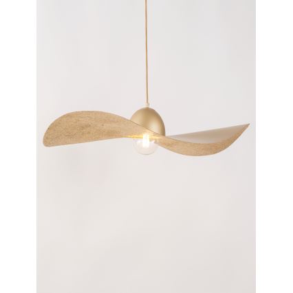 Chandelier on a string KAPELLO 1xE27/60W/230V d. 76 cm gold