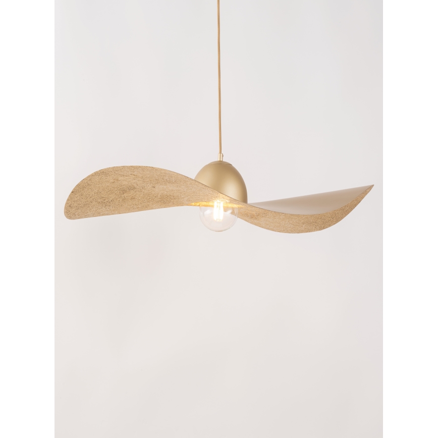 Chandelier on a string KAPELLO 1xE27/60W/230V d. 76 cm gold