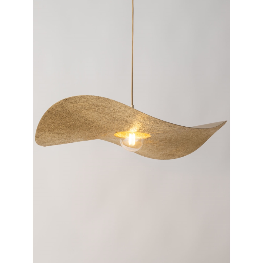 Chandelier on a string KAPELLO 1xE27/60W/230V d. 76 cm gold
