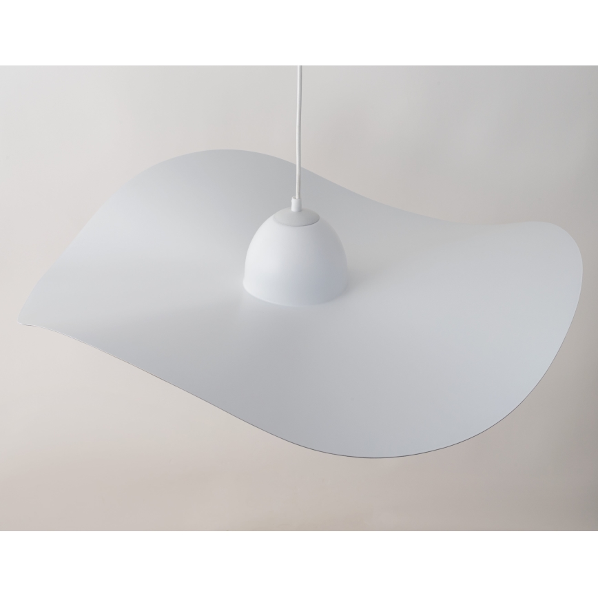 Chandelier on a string KAPELLO 1xE27/60W/230V d. 76 cm white/golden