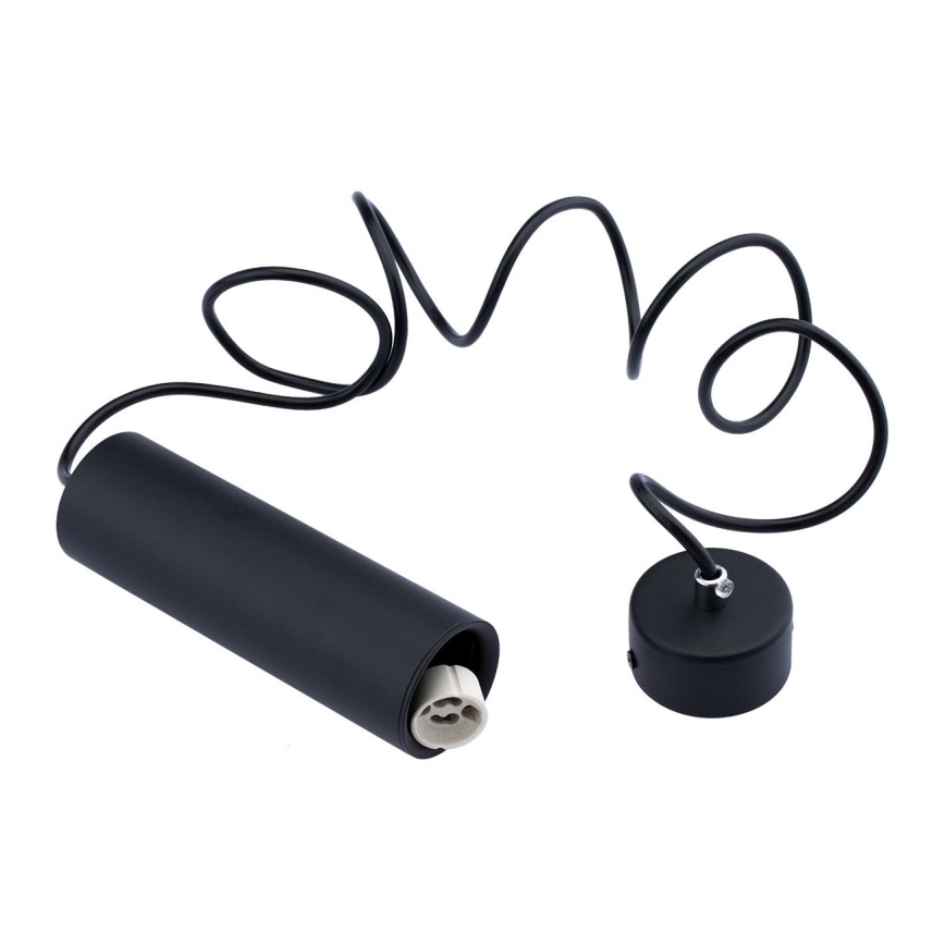 Chandelier on a string KARADON 1xGU10/30W/230V 17 cm black