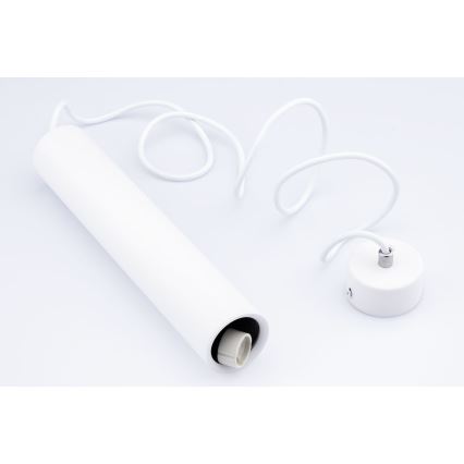Chandelier on a string KARADON 1xGU10/30W/230V 17 cm white