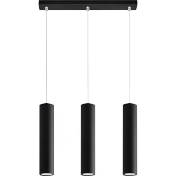 Chandelier on a string KARADON 3xGU10/30W/230V black