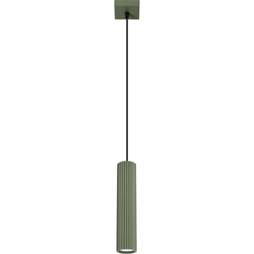 Chandelier on a string KARBON 1xGU10/10W/230V green
