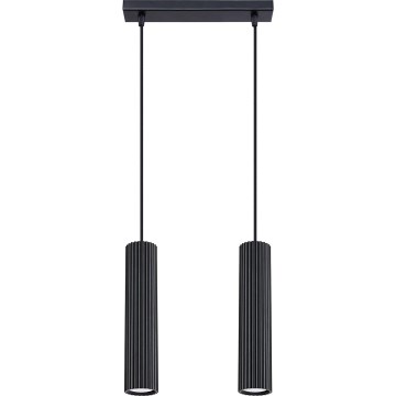 Chandelier on a string KARBON 2xGU10/10W/230V black