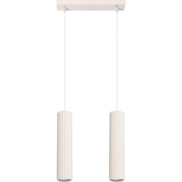 Chandelier on a string KARBON 2xGU10/10W/230V creamy