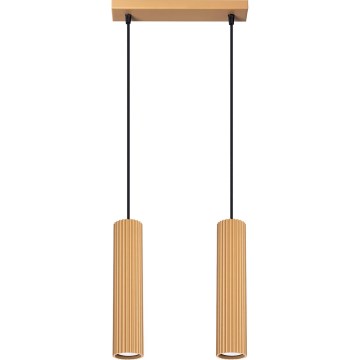 Chandelier on a string KARBON 2xGU10/10W/230V gold
