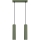 Chandelier on a string KARBON 2xGU10/10W/230V green