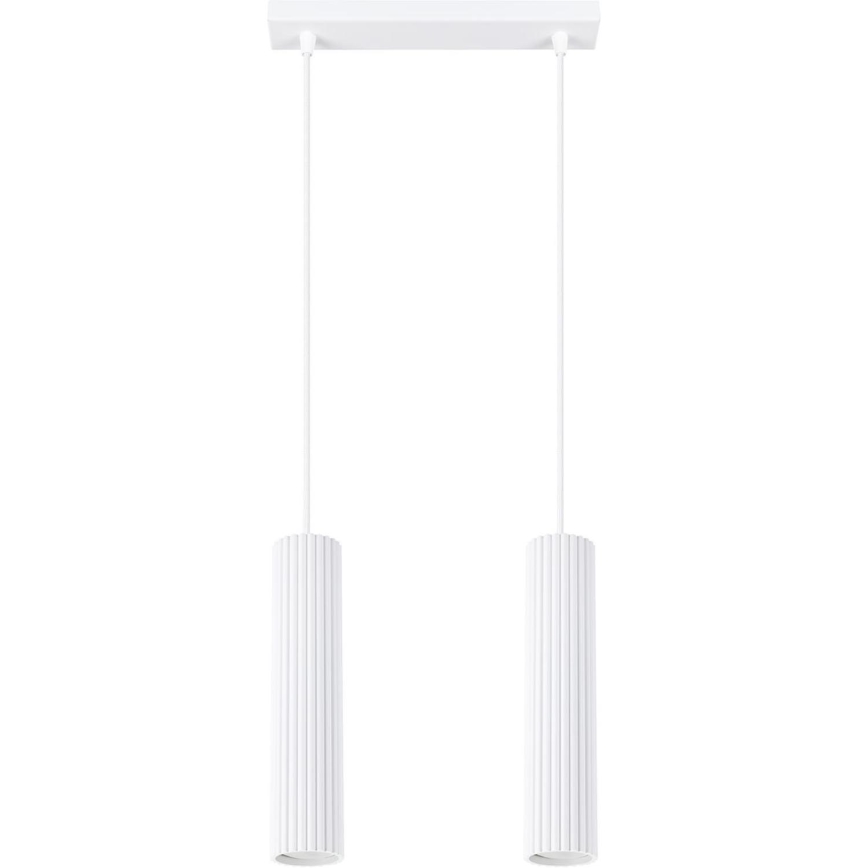 Chandelier on a string KARBON 2xGU10/10W/230V white