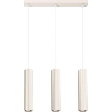 Chandelier on a string KARBON 3xGU10/10W/230V creamy