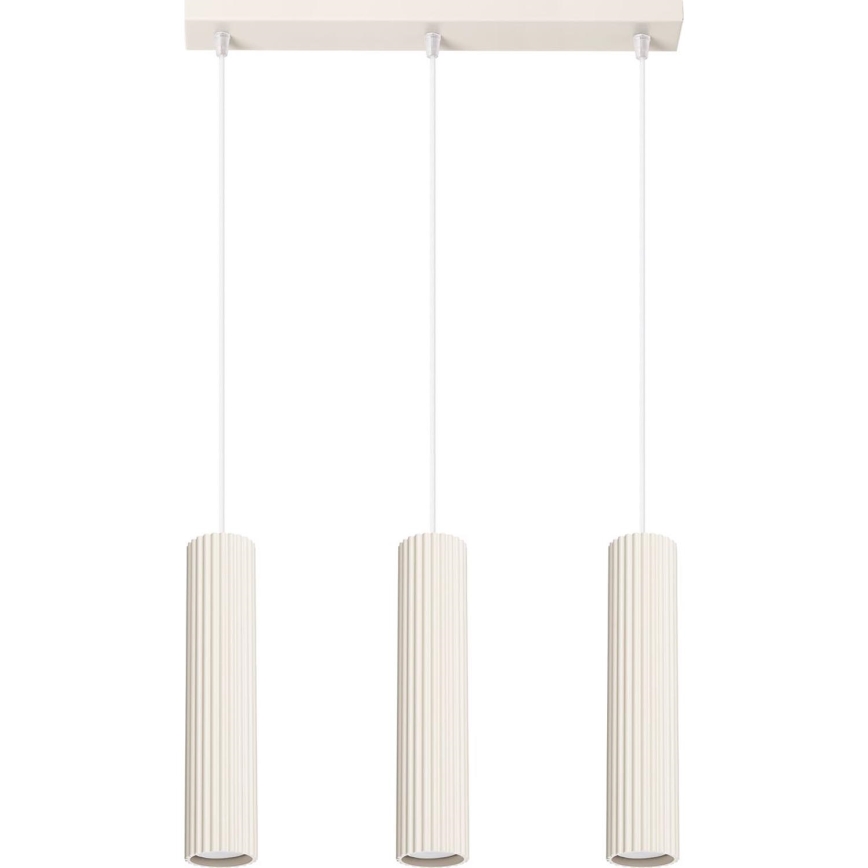 Chandelier on a string KARBON 3xGU10/10W/230V creamy