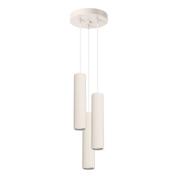 Chandelier on a string KARBON 3xGU10/10W/230V creamy