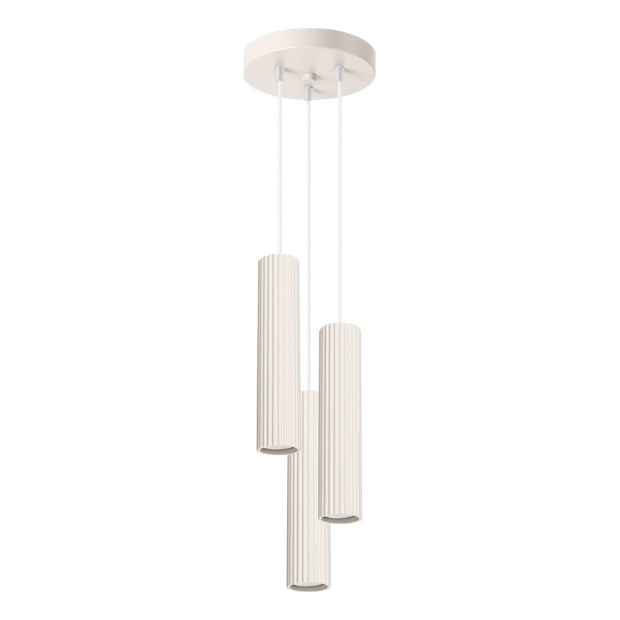 Chandelier on a string KARBON 3xGU10/10W/230V creamy