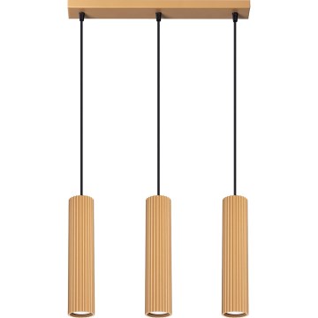 Chandelier on a string KARBON 3xGU10/10W/230V gold