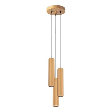 Chandelier on a string KARBON 3xGU10/10W/230V gold