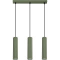 Chandelier on a string KARBON 3xGU10/10W/230V green