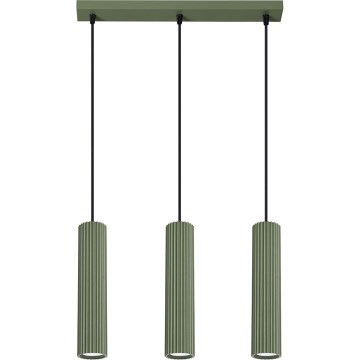 Chandelier on a string KARBON 3xGU10/10W/230V green
