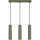 Chandelier on a string KARBON 3xGU10/10W/230V green