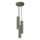 Chandelier on a string KARBON 3xGU10/10W/230V green