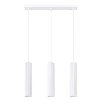 Chandelier on a string KARBON 3xGU10/10W/230V white