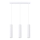 Chandelier on a string KARBON 3xGU10/10W/230V white