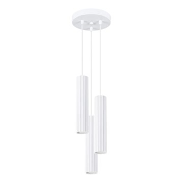 Chandelier on a string KARBON 3xGU10/10W/230V white