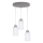 Chandelier on a string KARLA 3xE27/60W/230V concrete